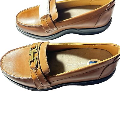 #ad Diabetic Loafers Dr. Comfort Mallory Leather Brown Slip on Shoes Size 8.5 XW $75.00