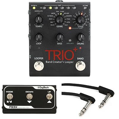 #ad DigiTech Trio Band Creator and Looper Pedal with FS3X 3 button Foot Switch $459.99