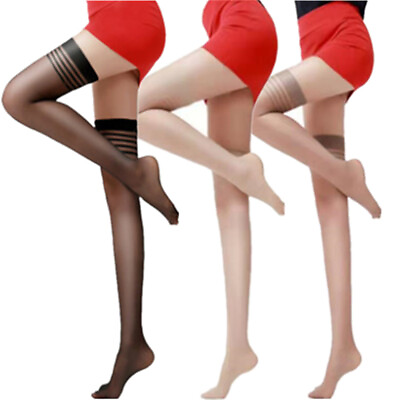 #ad Lady Ultra thin Thigh High Non Slip Sexy Stockings Silk Stocking Sexy Underwear GBP 2.34