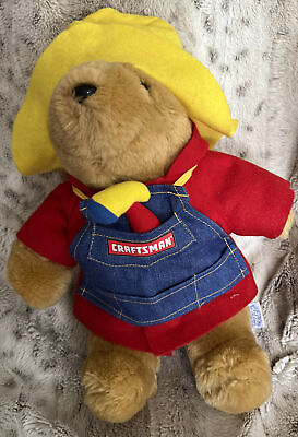 #ad Paddington Bear Craftsman Tools Plush Stuffed Animal Sears 15quot; New Condition $19.99