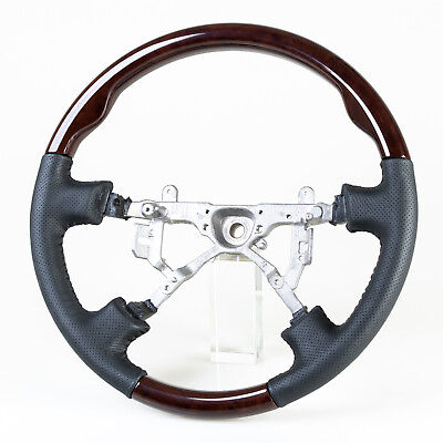 #ad Replacement Steering Wheel Wood Grain Leather Grip For Toyota Land Cruiser $277.89
