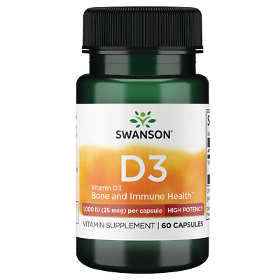 #ad #ad Swanson Vitamin D3 High Potency 1000 Iu 60 Capsules $6.97