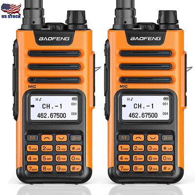#ad US Long Range Walkie Talkie 100 Mile Two Way Radio Repeater Capable GMRS 2 PACK $56.89