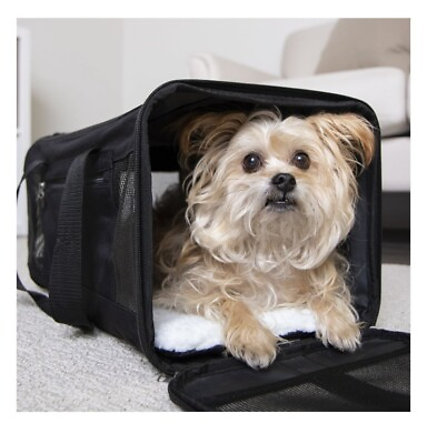 #ad TrustyPup Easy Explorer Medium Guaranteed On Board Travel Pets Carriers Black $12.00