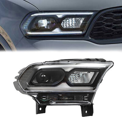 #ad Right Passenger Side For Dodge Durango 2021 2022 2023 Black LED Headlight Lamp $302.57