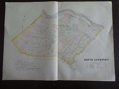 #ad HISTORIC 1883 Map of the Township of North Coventry Township Specific Detail $155.00