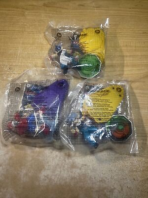 #ad 2002 Burger King Beyblade Spin Champs Lot of 3 New in Packaging C $19.99