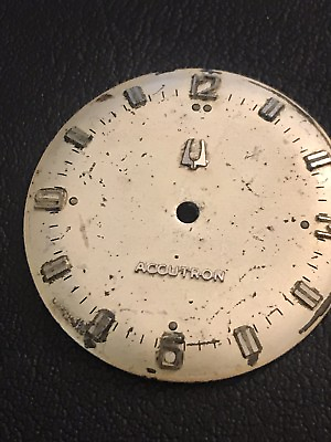 #ad Vintage Dial Bulova Accutron 214 Stainless For Parts $25.00
