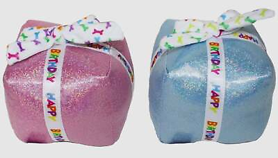 #ad Multipet Birthday Present Shiny Blue Pink Assorted 5.5 Inch $9.95
