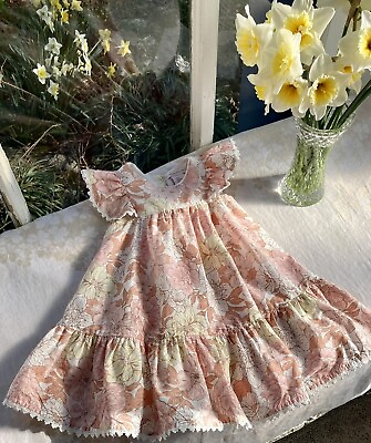 #ad Charming Pink Floral 3T DRESS from boutique brand Catherine Malandrino $22.00