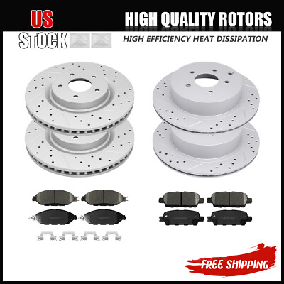 #ad Front amp; Rear Brake Rotors Ceramic Pads for Nissan Murano Pathfinder JX35 QX60 $167.99