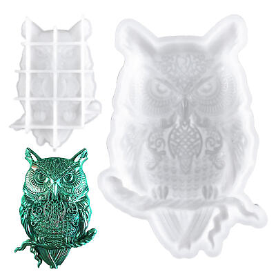 #ad Silicone Owl DIY Craft Mold Half Stereo Owl Wall Art Silicone Epoxy Resin Mold $8.66