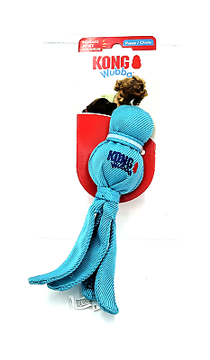 #ad KONG Wubba Puppy Blue Fetch amp; Tug Squeaky Dog Toy $11.89