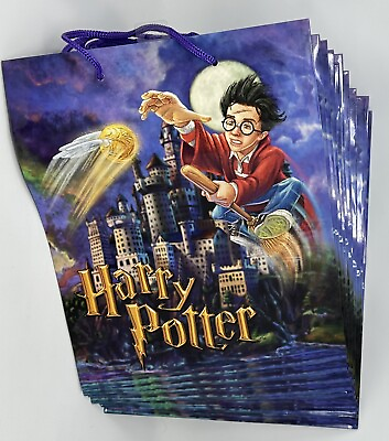 #ad NEW Harry Potter 12 Gift Bags Vintage 2000 Bundle Multicolor Party 10.5x13 Set $24.95