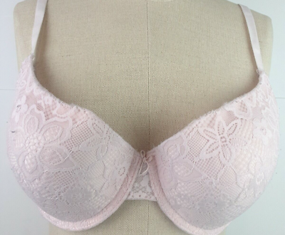 #ad Unbranded Ladies Pink Padded Push Up Underwire Bra Size 36 C ? 18 $10.99