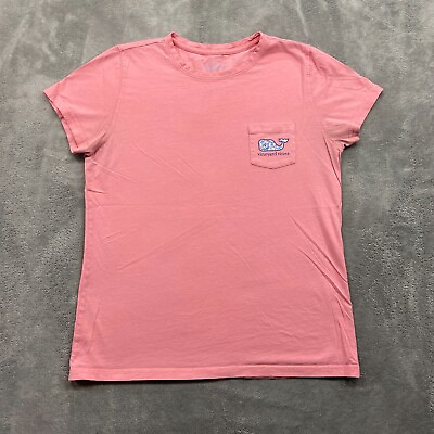 #ad Vineyard Vines Shirt Small Pink Outdoor Classic Short Sleeve Tee Big Whale Logo $14.99