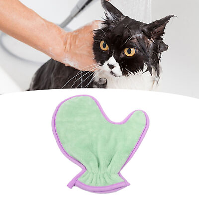 #ad Pet Cleaning Towel Glove Fiber Super Absorbent Reusable Cat Dog Bath Towel Pet $8.70