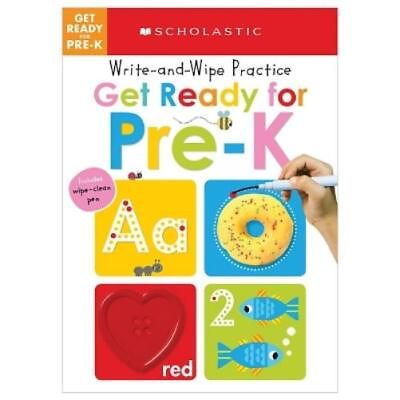 #ad Get Ready for Pre K Write and Wipe Practice: Scholastic Early Learn Board Book $8.88