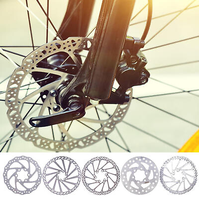 #ad Stainless Steel Road Bike MTB Round Disc Brake Set Bike Front Rear Folks Rotor $11.82