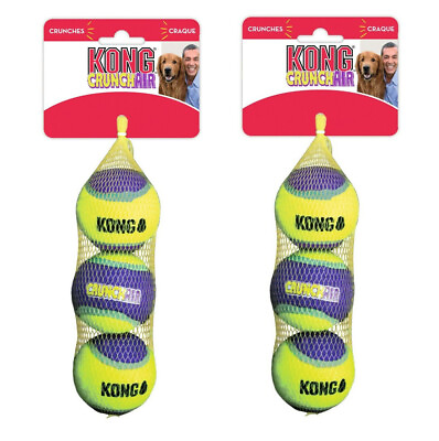 #ad Kong Crunchair Medium 2 3packs Tennis Balls Dog Fetch Toy 2.5quot; $15.89