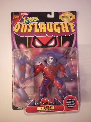 #ad MARVEL X MEN ONSLAUGHT WITH ULTIMATE POWER ARMOR FIGURE 1997 TOY BIZ New In Pack $58.49