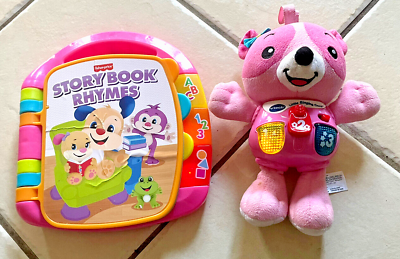 #ad Fisher Price Story Book Rhymes amp; Vtech Little Singing Cora Pink Working AU $27.00