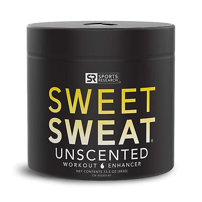#ad Sweet Sweat Unscented XL Jar Workout Enhancer Gel Maximize Your Exercise 13.5 oz $39.95