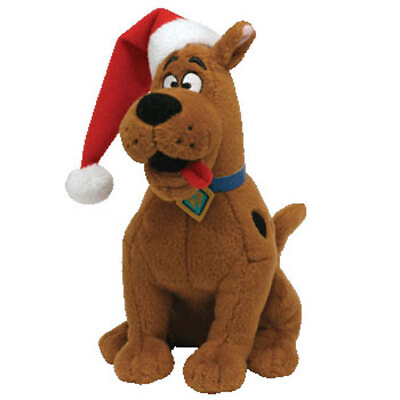 #ad TY Beanie Baby SCOOBY DOO the Dog Christmas Santa Hat 7 inch MWMTs $47.89