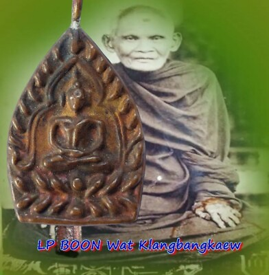 #ad Old Thailand Amulet For Money Lucky Real Thai Buddha Magic Phra JAOWSUA LP BOON $300.00