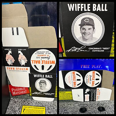 #ad Vintage 1970s Wiffle Ball Box Pete Rose Unfolded EXCELLENT $67.15