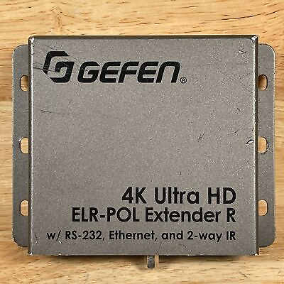 #ad Gefen ELR POL Extender R RS 232 Ethernet and 2 way IR 4K Ultra HD Receiver Unit $89.99