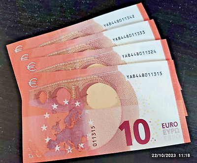 #ad 10 Euro Uncirculated Bank Note Ten Euros European Union Brand New Lagarde $19.99
