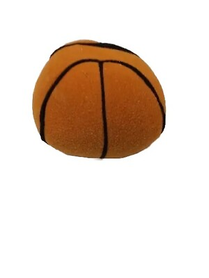 #ad Vtg Dakin Baby Plush Rattle Soft Basketball Stuffed Toy Toddler Orange Ball $7.72