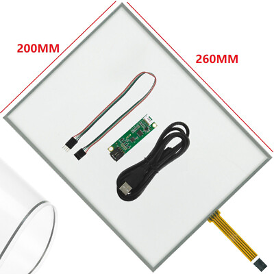 #ad 12.1quot; 4 wire 260x200mm Foldable Flexible Film to Film TouchUSB Controller Kit $38.73