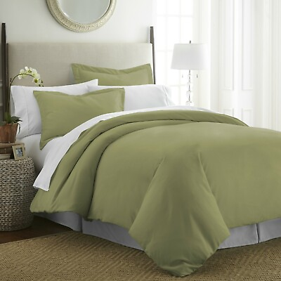 Kaycie Gray Basics 3PC Duvet Cover Set for Comforter 19 Colors Ultra Soft $23.99