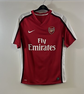 #ad Arsenal Home Football Shirt 2008 10 Adults Medium Nike D333 GBP 29.99