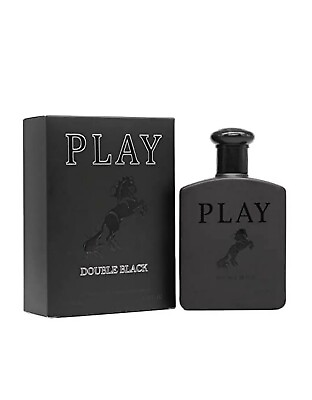 #ad Play Double Black Men#x27;s Cologne Eau de Toilette 3.4 fl oz. Perfume Great Gift $11.95