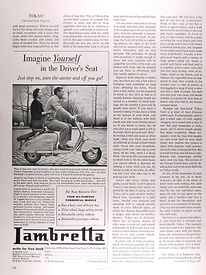 #ad 1955 INNOCENTI LAMBRETTA MOTORIZED SCOOTER MSRP $329  FREE SHIPPING $19.99