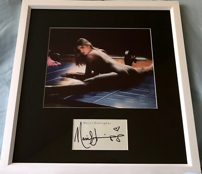#ad Mariel Hemingway autograph signed auto framed with sexy Star 80 8x10 movie photo $149.99