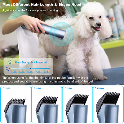 #ad 2 in 1 Professional Pet Grooming Clipper Suction Dog Hair Trimmer Groomer Shaver $39.99