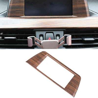 #ad Fit For BMW X2 F39 2018 20 2021 Wood Grain Central Console Navigation Panel Trim $38.08
