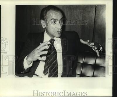 #ad 1977 Press Photo Alexander Papadoggonas on Couch noc12863 $19.99