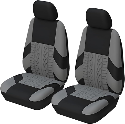 #ad 2PCS Car Seat Covers for Front Seats Breathable Waterproof Polyester Split Auto $46.09