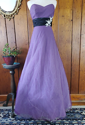 #ad ALFRED ANGELO DISNEY FAIRY TALE Sz 8 Dress PURPLE PRINCESS GOWN Flawed $25.00