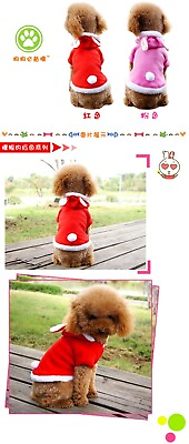 #ad Dog Cat Outfit Christmas Gift Cute Clothes Little Rabbit Costume Pet Fancy Dress $7.99