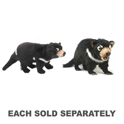 #ad Hansa Tasmanian Devil Plush Soft Cuddly Realistic Handmade Stuffed Animal Toy AU $80.95
