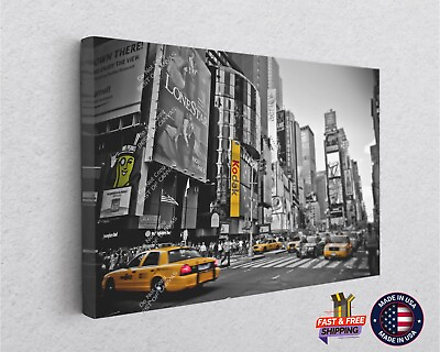 #ad New York Times Square Downtown Skyline City Canvas Print Art Décor Wall $202.40