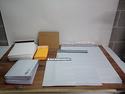 #ad Shipping Supplies Starter Kit Boxes Padded Envelopes Poly Mailers Variety Pack $39.95