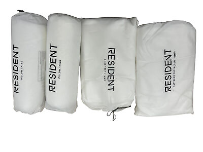 #ad RESIDENT Serenity Sleep Bundle Sheet Set King Size White $130.00