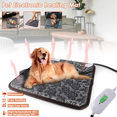 #ad Pet Electric Heat Pad Blanket Waterproof Heated Heating Mat Dog Cat Bunny Bed US $21.99